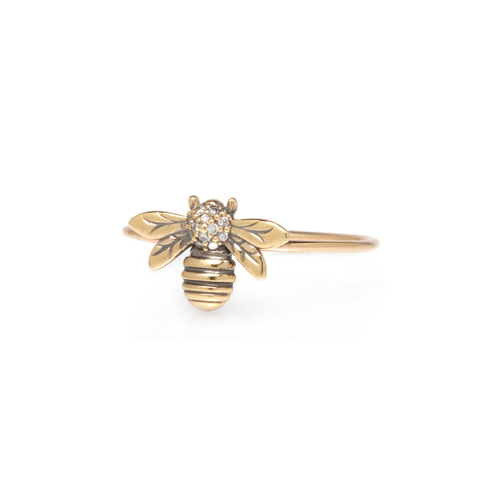  HOLLP Bee Dragonfly Open Ring Animal Rings Honey Bee Jewelry  Gifts for Women Girls (Bee Ring-RG): Clothing, Shoes & Jewelry